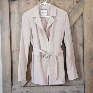 Bagatelle Collection Lightweight Blazer Jacket Beige Size Small